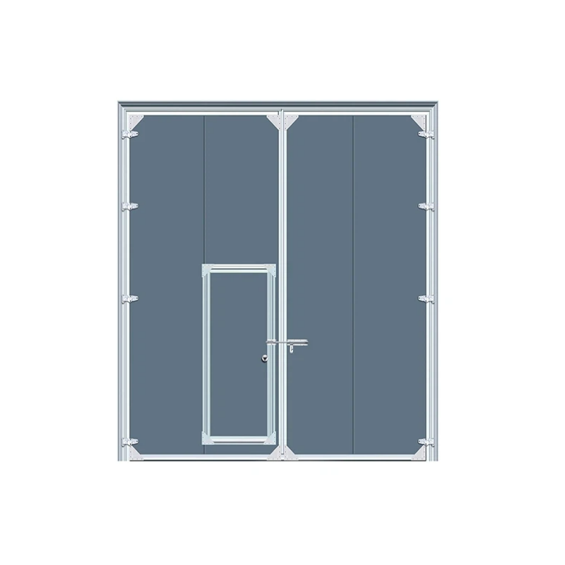 Thermal-Insulated Cold Room Safety Swing Door Porta giratória de segurança para câmaras frigoríficas com isolamento térmico