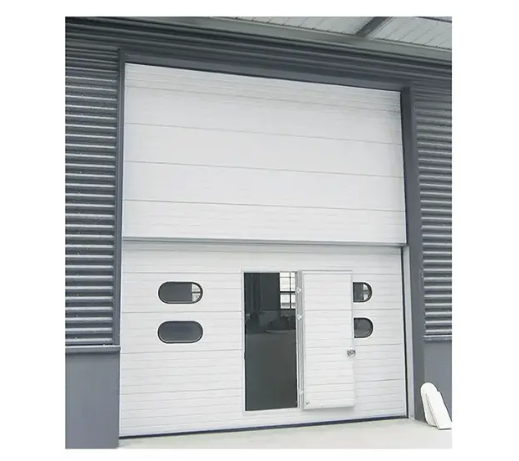 Qual é a altura da porta padrão para a porta industrial?